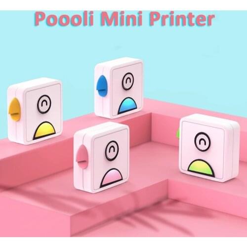Poooli Printer Mini Pocket Thermal Inkless printer 203 300 DPI Bluetooth Mobile Phone Printer For Receipt Photo With Free APP