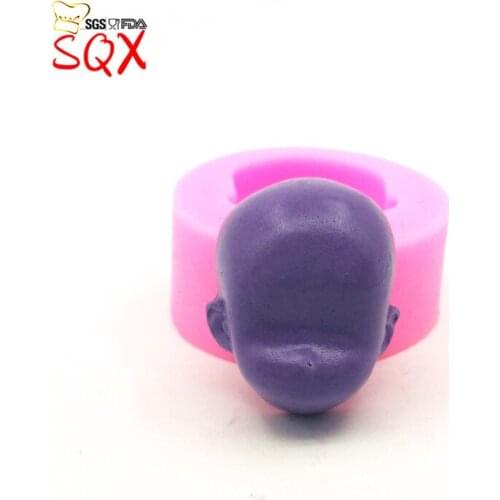 Christmas / halloween baby face mold, 3d face cake silicone mold, cake mold silicone baking, kitchen accessories SQ16145