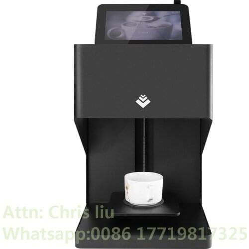 Most popular edible food coffee printer latte art, 3D latte art coffee machine printer with WIFI function