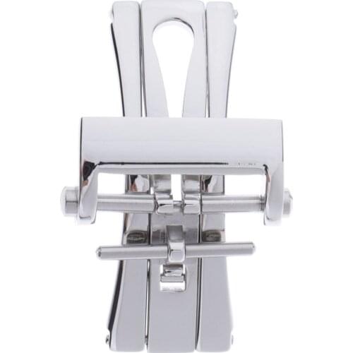 Silver Polished Stainless Steel Butterfly Deployment Clasp Watch Buckle 20mm