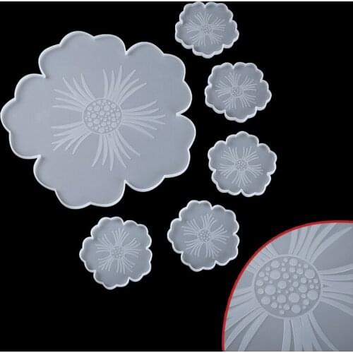 Silicone Petal Coaster Resin Casting Mold For DIY Crystal Epoxy Molds Resin Fruit Tray Mould Home Decoration Jewelry Making