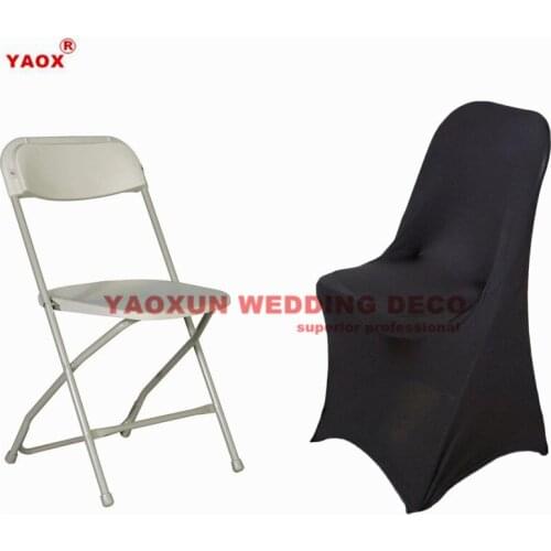 Wholesale Price Folding Lycra Spandex Chair Cover For Wedding Banquet Event Stretch Chair Covers Deocration