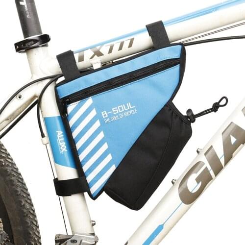 B-SOUL Waterproof Bike Triangle Bag For Bicycle Front Frame Bag Cycling Top Tube Bag Water Bottle Pocket Bicycle Bag