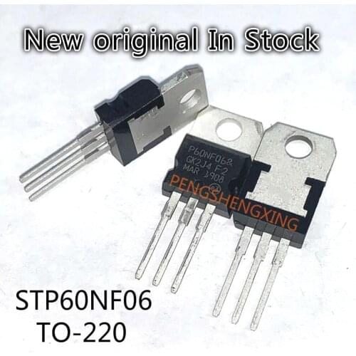 10PCS/LOT P60NF06 STP60NF06 MOS field effect tube 60A60V TO-220 New original spot hot sale