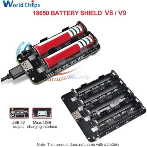 ESP32 ESP32S 18650 Lithium Battery Shield V8 V9 5V/3A 3V/1A Power Bank Battery Charging Module Micro USB For Arduino ESP8266 WIF