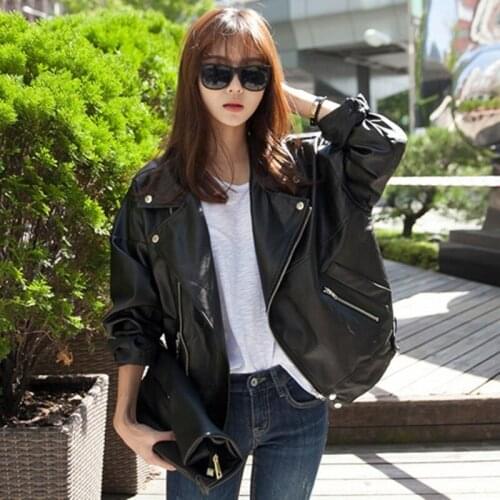 Casual New 2021 Sheepskin Jacket Womens Loose Cool Slim Real Leather Coat Spring Autumn Female Plus Size Genuine Leather Coats