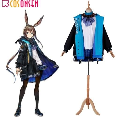 Game Arknights AMIYA Cosplay Costume Women Fancy Halloween Outfit full set COSPLAYONSEN Custom made
