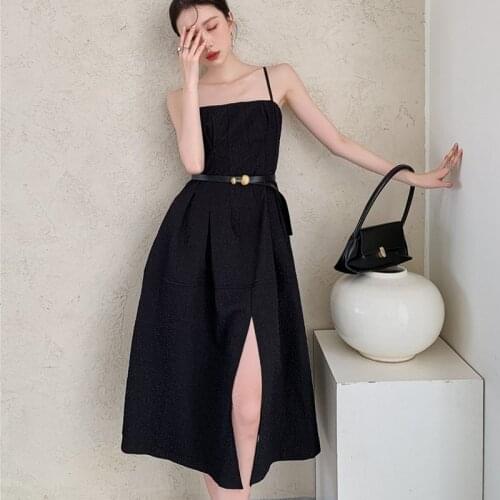 2021 fashion designer summer women dress black long elegant slip ladies dresses off shoulder vintagclothes vestido bodyco платье