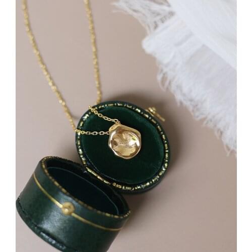 RHYSONG Retro Irregular Women Pendant Necklace Fashion Jewelry Ins Style Stainless Steel Gold Chain Gothic Collares Para Mujer