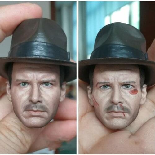 1/6 figure doll accessories Indiana Jones Harrison Ford head sculpt for 12" Action figure doll,Not included body and other A008