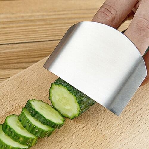 1 Piece Hand Protector Anti-cut Finger Protection Tools Finger Protecter Finger Guard Stainless SteelKitchen Gadgets Safe Slice