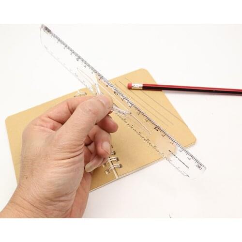 20cm Drawing Ruler Easy To Take Plastic Three-dimensional Technical Students Maths Geometry Ruler Office School Supplies