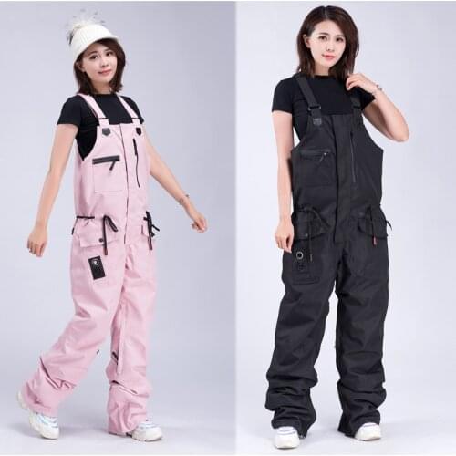 2020 Ski Pants Women Waterproof Outdoor Sports Snowboard Pants Mens Overalls Warm Ski Suit One-Piece Pants Jumpsuit Snow Wear