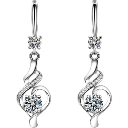 2021 New Style Fashion Zircon Ice-Cream Earrings Water Drop Earrings Ladies Gifts