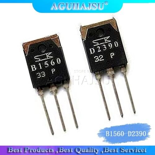 4PCS 2SB1560 B1560 2SD2390 D2390 TO-3P Sound matching tube (2PCS* B1560 +2PCS* D2390 ) new original