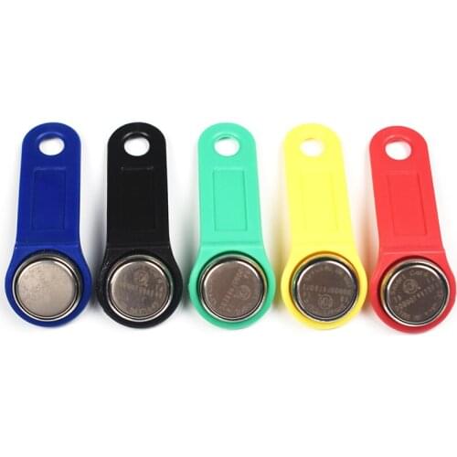 50pcs/Lot DS1971-F5 TM Card TM Sauna Lock Card Dallas Ibutton Touch Memory Button with Handle For Guard Tour System