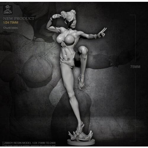 75MM Resin model kits figure beauty self-assembled TD-2468