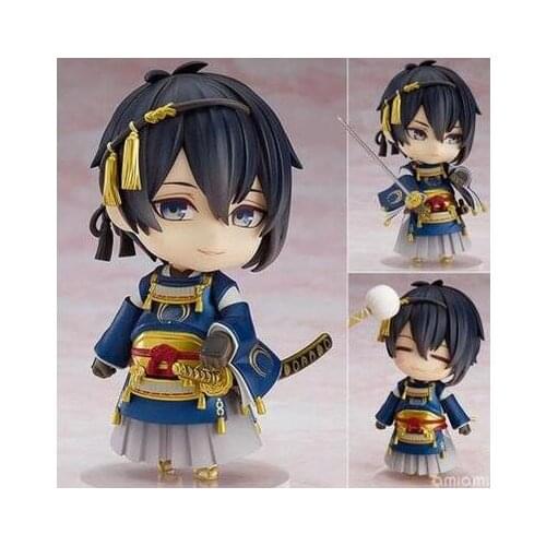 Anime Touken Ranbu Online Mikazuki Munechika 10cm Cute BJD Action Figure Model Toys
