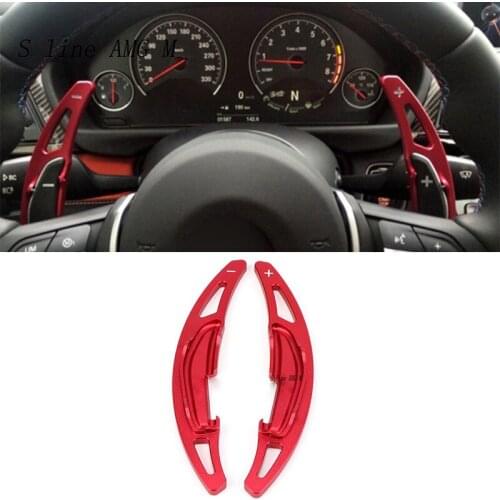 Car styling for BMW M2 M3 M4 M5 M6 X5M X6M teering Wheel Shift Paddle Extension Shifters Replacement Covers Stickers Accessories
