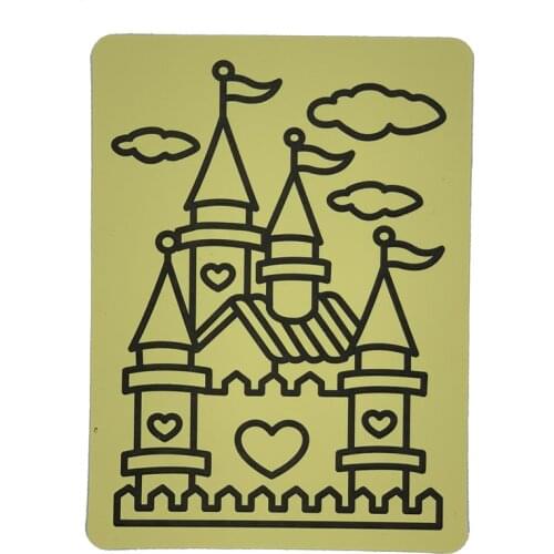 Free shipping 1000pcs A5 yellow sticker cards for Sand art kids party toy