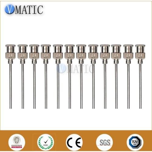 Free Shipping Non-Sterilized 12Pcs 1 Inch Tip Length 17G Metal Stainless Steel Needles