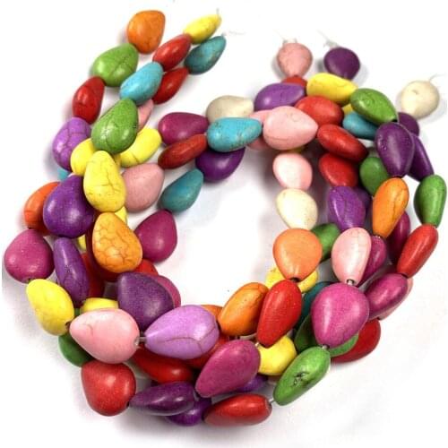 New Natural Stone Beads Straight Hole Melon Seed Shape Turquoises Beads for Jewelry Making DIY Bracelet Necklace Accessories