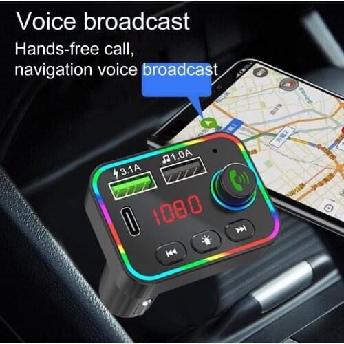 F4 Handsfree transmisor fm bluetooth car Kit FM radio Transmitter Car MP3 Player USB Charger Quick Charger Mobile Phone