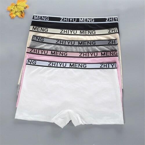 Womens Cotton Boxer Briefs Set Breathable Shorts Girls Comfortable Boxer Panties Summer Safety Briefs Letter Sport Underpants