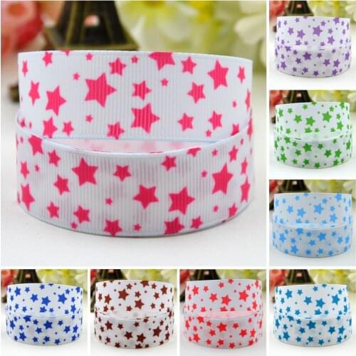 7/8'' 22mm,1" 25mm,1-1/2" 38mm,3" 75mm Stars Cartoon ribbon Character printed Grosgrain Ribbon party decoration 10 Yards Mul048