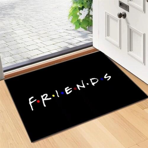 Friends Tv Show Bathroom Rug Set Spanish Funny Doormat Bath Mat Home Hallway Carpet Living Room Crystal Velvet Kitchen Mats