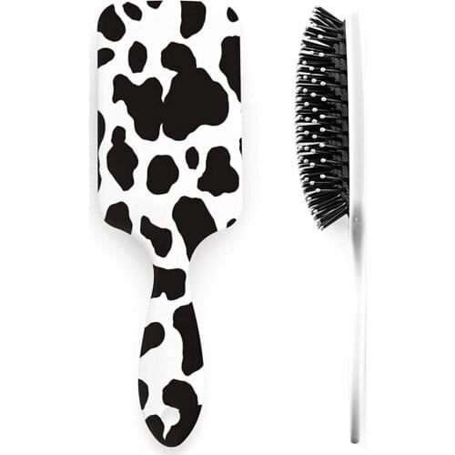 Buy 2 Get 2%off Cow Print Hair Brush Girls Hair Scalp Massage Comb Women Wet Curly Detangle Hairbrush Hairdressing Styling Tool