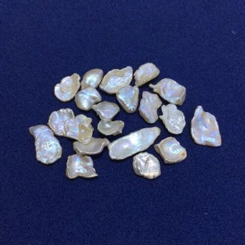 Hot Sale Petal Shaped Recycled Pearl Bead Pink Purple Cute Simple DIY Necklace Bracelet Jewelry Accessories Loose Beads 10-13mm