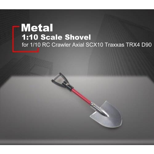 RC Car 1:10 Scale Accessories Metal Shovel for 1/10 RC Crawler Axial SCX10 Traxxas TRX4 D90 D110 TF2 Tamiya CC01 Simulation Toys