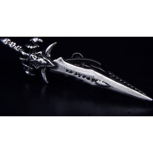 SPARTA Frost ice Sword tie clips Silver plated High quality metal mens free shipping