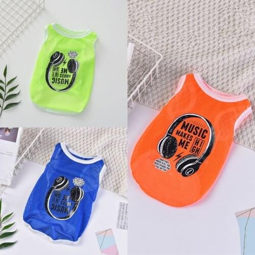 Fasion Gridding Cloth And Breathable Vest for Dog Sports Clothes Costume Vest Puppy Cats Coat Clothing For Dog T-Shirt Pet