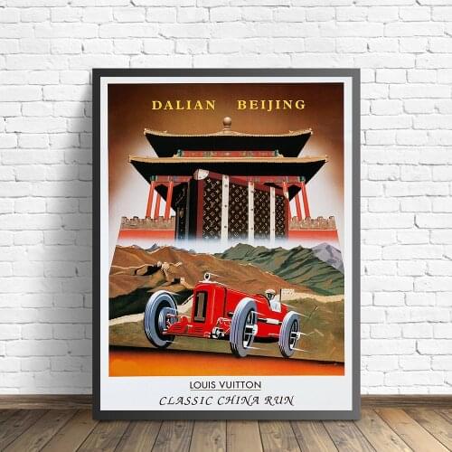 Fashion Vintage Posters And Prints Classic China Run Canvas Painting Luxury Brand Wall Art Pictures For Living Room Home Decor