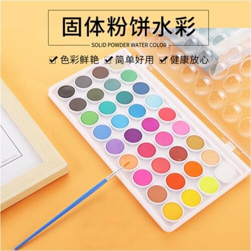 12 colors beginner solid water powder watercolor pigment set solid watercolor