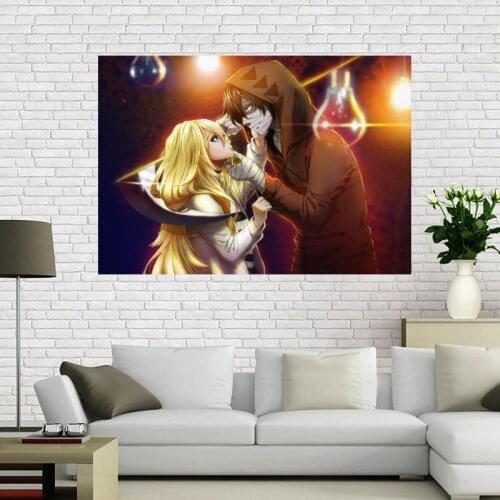 New Arrival Angels Of Death Anime Poster Canvas Fabric Home Decoration Bright Color Print Bedroom Wall Poster Modern Pop A12.2
