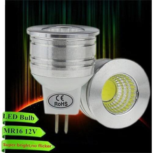 New products MR16 COB spotlights 6 W 12 V dimmable LED lamps Warm white / white energy saving LED light cups