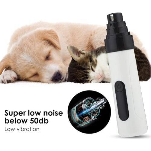 Rechargeable Pet Nail Grinder Dog Nail Clippers Painless USB Electric Cat Paws Nail Cutter Grooming Trimmer File US Dropshipping