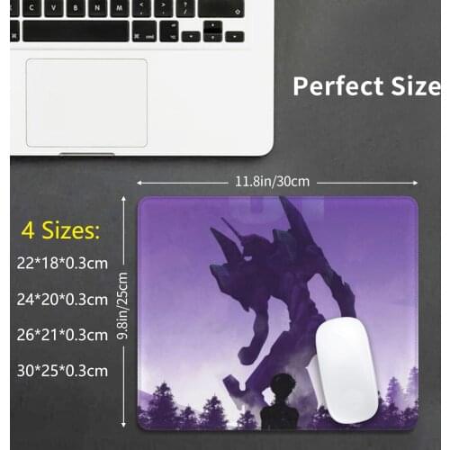 Evangelion-Purple Shinji Mouse Pad DIY Print Evangelion Anime Eva Shinji Manga Asuka Ikari Nge Shinji