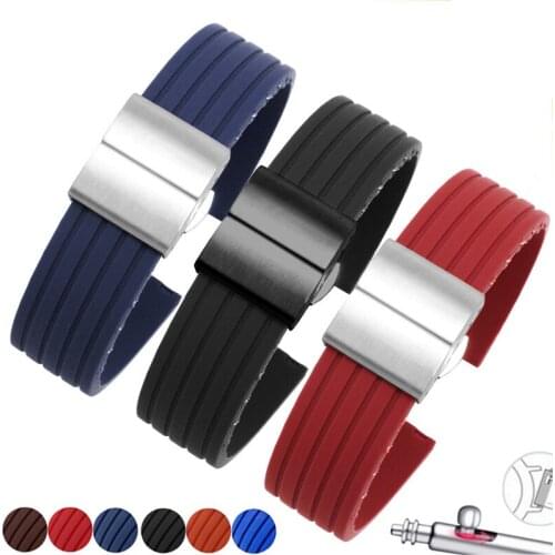 20mm 22mm Silicone Watch Strap For Amazfit Pop/GTR/gtr2/GTS/GTS2 Black Red Orange Wristband For Samsung Galaxy Watch Active