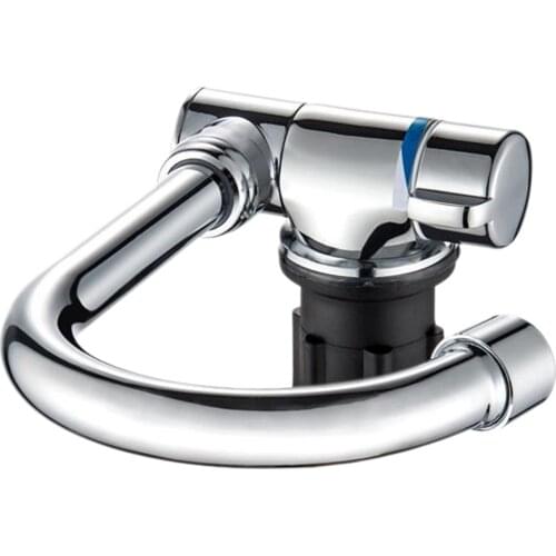 Foldable Kitchen Faucet 360 Dgree Rotation Sink Water Tap Single Handle Cold & Hot Water Mixer Faucet for RV Boat