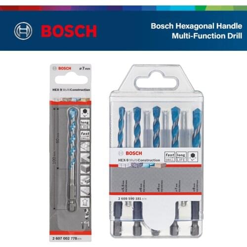 Bosch Hexagonal Shank Ceramic Tile Drill Bit Glass Ceramic Multi-Function Cement Drill Bit Alloy Drilling Triangle Drill Bit