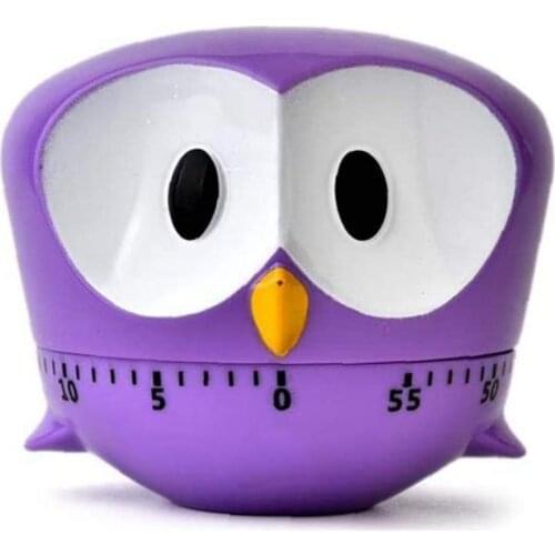 Owl Timer 60 Minute Portable Kitchen Machine Timer Cooking Countdown Countdown Alarm Clock Egg Cooking Assistant Baking Tools