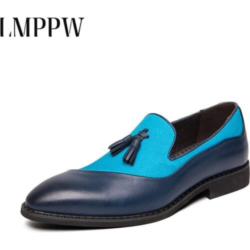 Big Size Mens Dress Shoes Handmade Leather Vintage Business Oxfords Flats Mens Banquet Loafers Fashion Men Wedding Shoes 2.5a