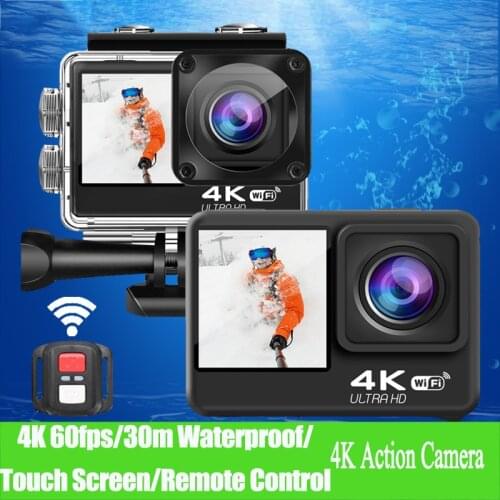 Touch Screen Action Camera 4K Ultra HD 4K/60fps Helmet Camera WiFi Go Waterproof Pro 170D Sport DV Bicycle Video Recording Cam