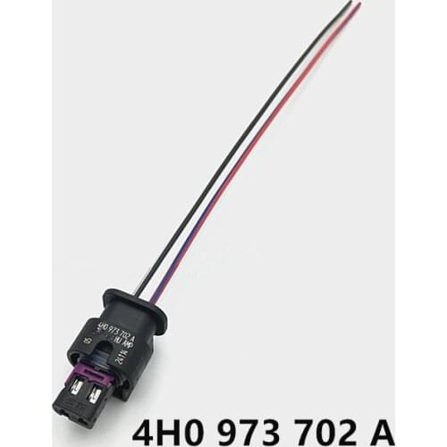 1/2/4/10pcs/lot 2 Pin/Way 1.2mm Sealed Connector Plug Wire Harness Cable Pigtail 4H0973702A For VW VAG Fuel Pump T5 7E0 963 303