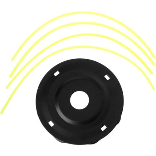 1 Set Universal Grass Trimmer Head with 4 Cables Brush Cutter Accessory Home Garden Tool Supplies T3EC