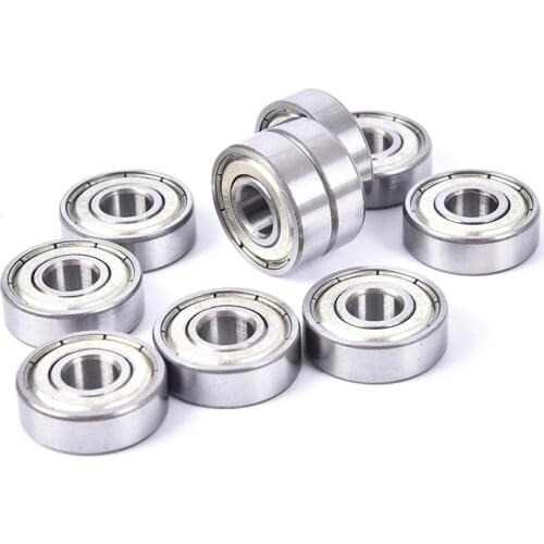 8 X 22 X 5mm Stainless Steel Skate Skateboard Wheels Silver Bearings ABEC 7 608ZZ Shafts Bearings Roller Scooter Ball Bearings